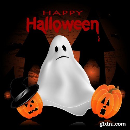 Stock Vectors - Halloween 2 x 25 EPS