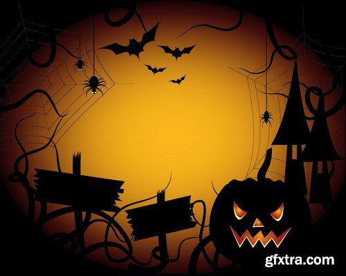 Stock Vectors - Halloween 2 x 25 EPS