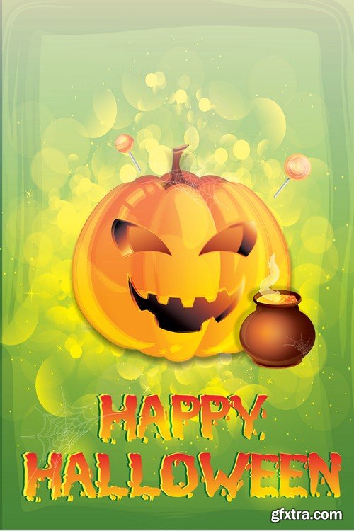 Stock Vectors - Halloween 2 x 25 EPS