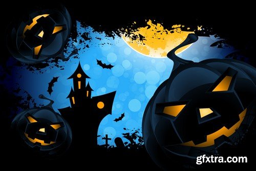 Stock Vectors - Halloween 2 x 25 EPS