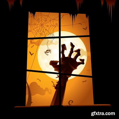 Stock Vectors - Halloween 2 x 25 EPS