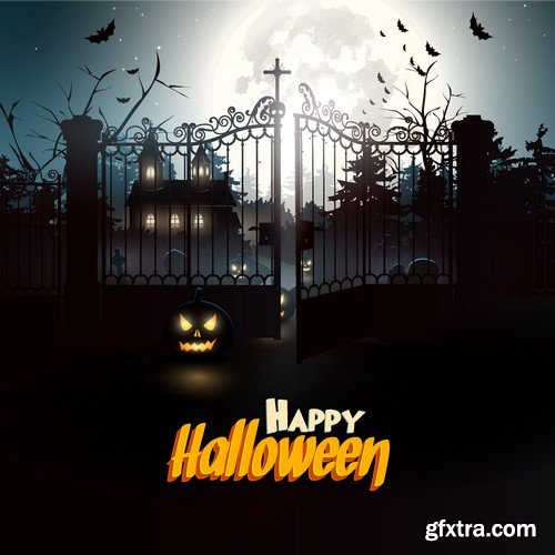 Stock Vectors - Halloween 2 x 25 EPS