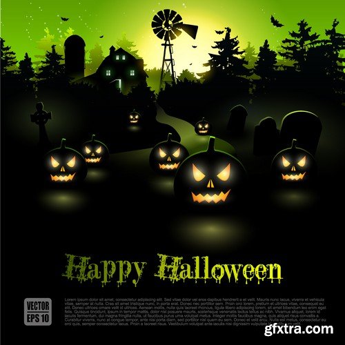 Stock Vectors - Halloween 3 25XEPS