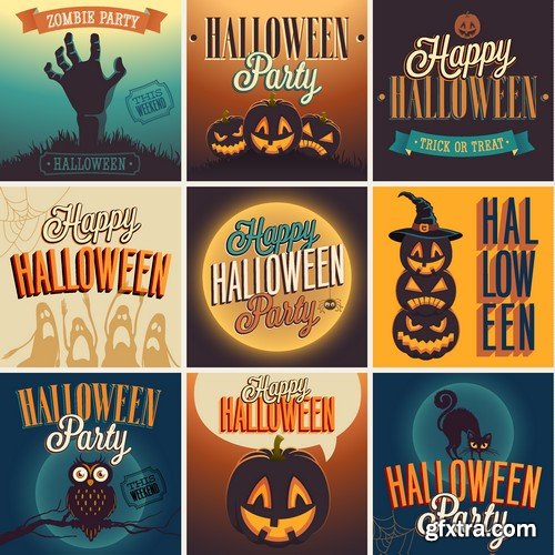 Stock Vectors - Halloween 3 25XEPS