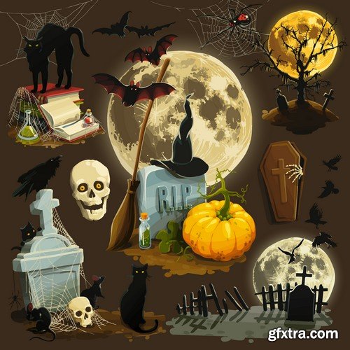 Stock Vectors - Halloween 3 25XEPS