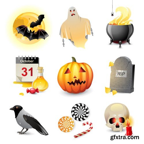 Stock Vectors - Halloween 3 25XEPS