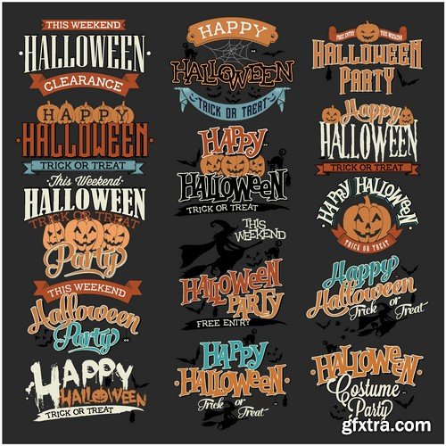 Stock Vectors - Halloween 3 25XEPS