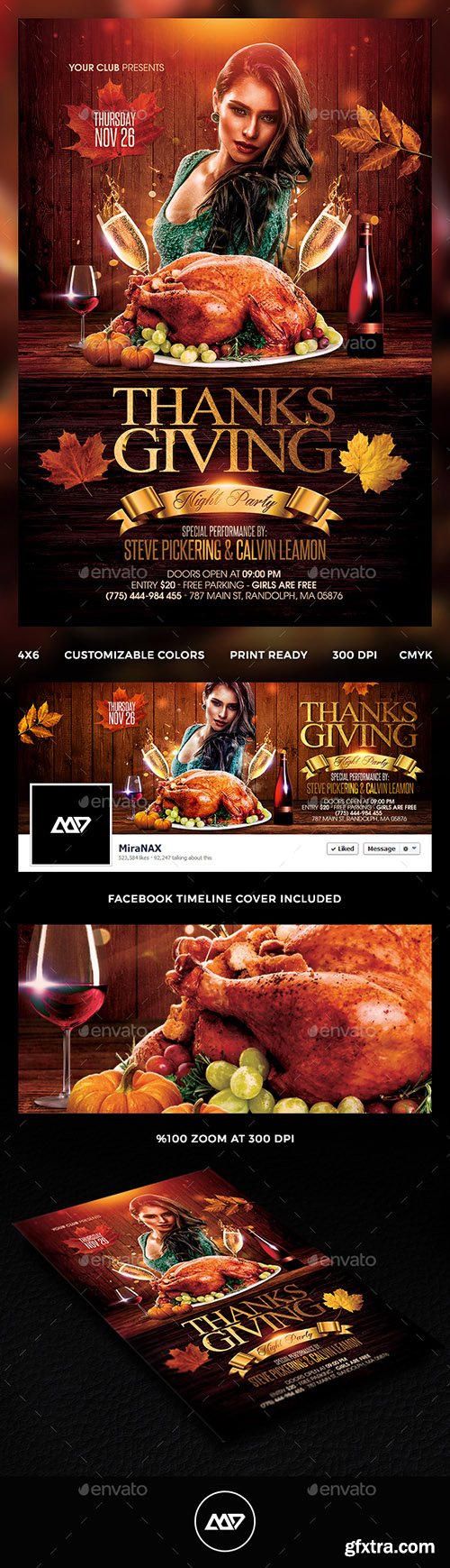 Graphicriver Thanksgiving Flyer 13509221