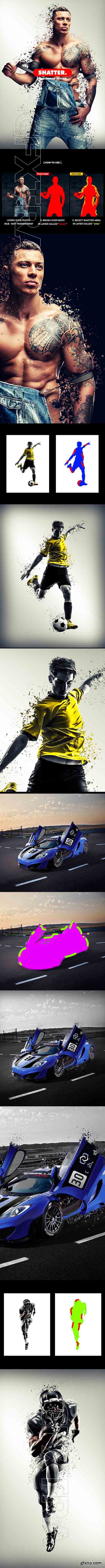 GraphicRiver - Shatter Photoshop Action 20683585