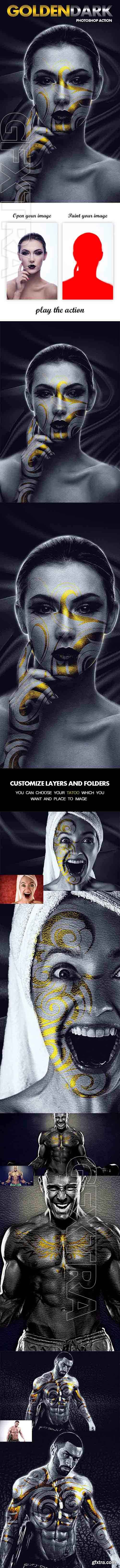 GraphicRiver - Golden Dark Photoshop Action 20662507