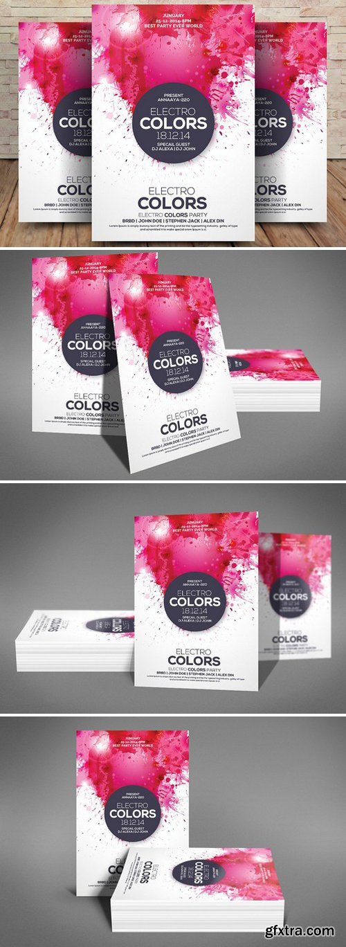 CM - Electro Colors - Flyer Template 1852443