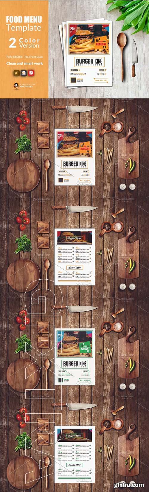 CreativeMarket - Food Menu Template 1917892