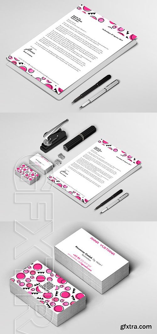 CreativeMarket - Dots Standard Stationery Branding 1917579