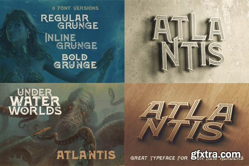 230 Grunge, Retro and Vintage Fonts