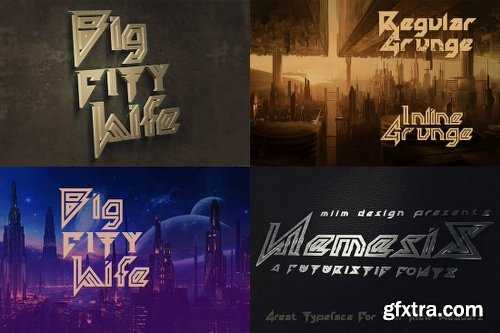 230 Grunge, Retro and Vintage Fonts