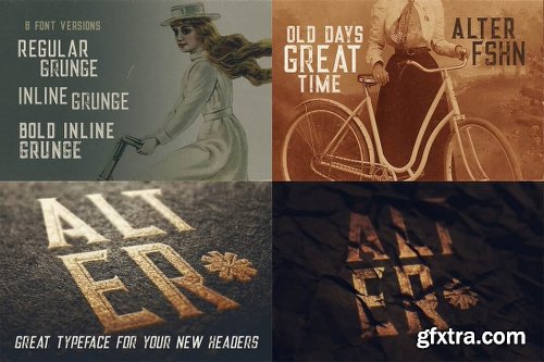 230 Grunge, Retro and Vintage Fonts