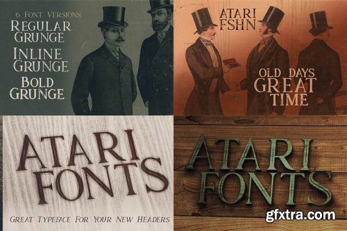 230 Grunge, Retro and Vintage Fonts