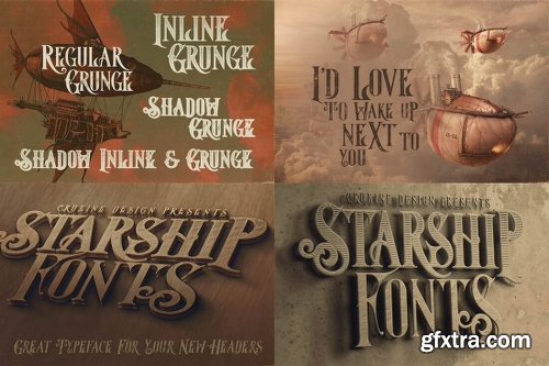 230 Grunge, Retro and Vintage Fonts