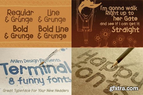 230 Grunge, Retro and Vintage Fonts