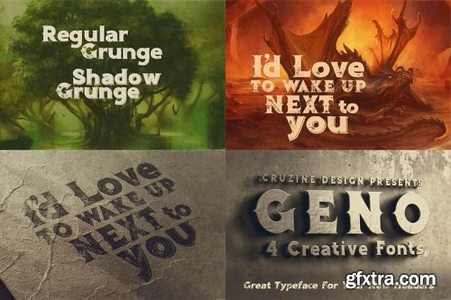 230 Grunge, Retro and Vintage Fonts