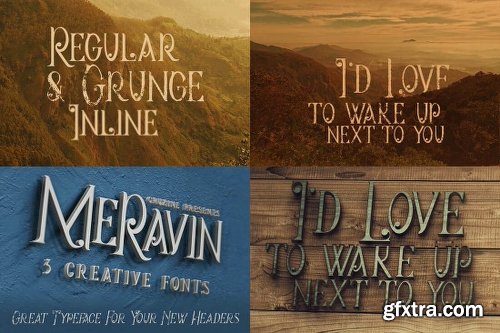 230 Grunge, Retro and Vintage Fonts