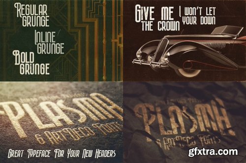 230 Grunge, Retro and Vintage Fonts