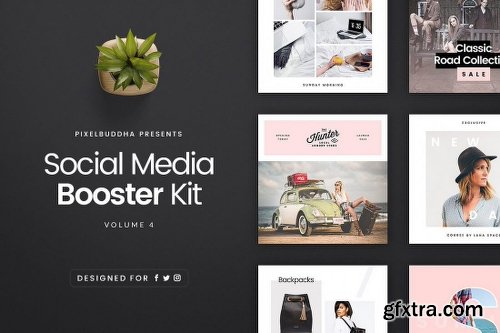 168 Social Media Templates for Facebook, Instagram, Twitter & Pinterest