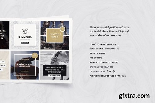 168 Social Media Templates for Facebook, Instagram, Twitter & Pinterest