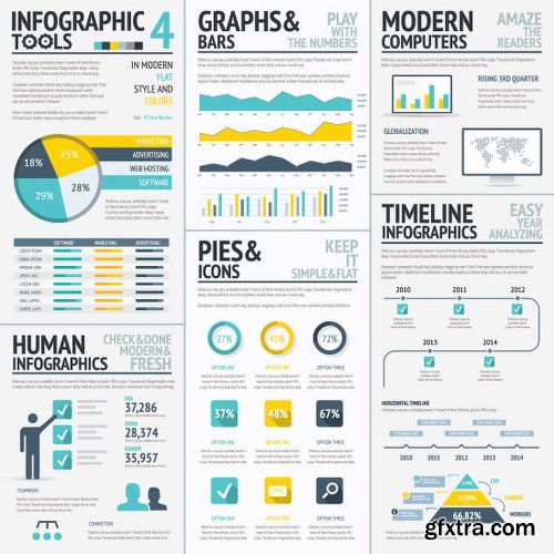 Infographic Mega Bundle: Thousands of Graphic Elements