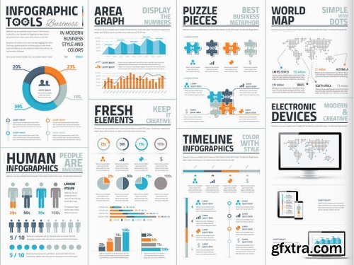 Infographic Mega Bundle: Thousands of Graphic Elements