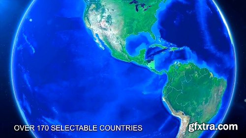 Videohive World Map Earth Zoom V2 8586113