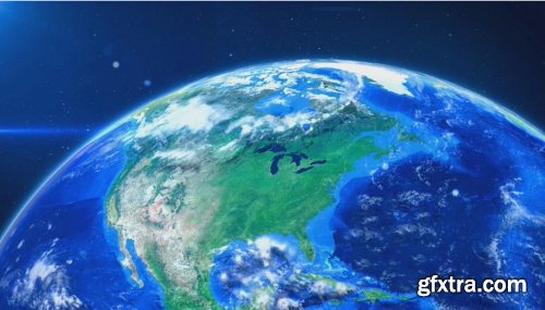 Videohive World Map Earth Zoom V2 8586113