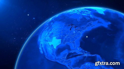 Videohive World Map Earth Zoom V2 8586113