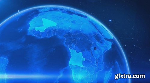 Videohive World Map Earth Zoom V2 8586113