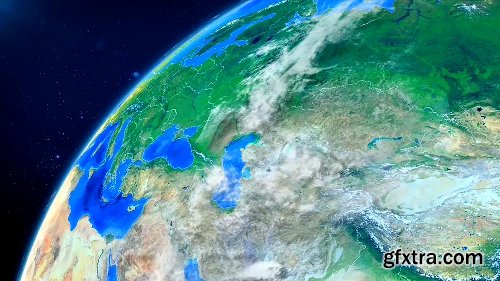 Videohive World Map Earth Zoom V2 8586113