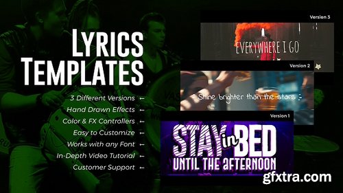 Videohive Lyrics Templates (3 Versions) 20568839