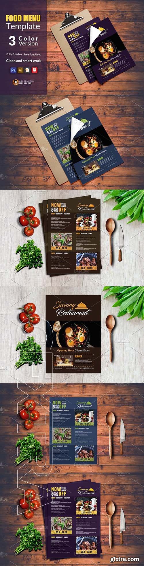 CreativeMarket - Food Menu Template 1917520