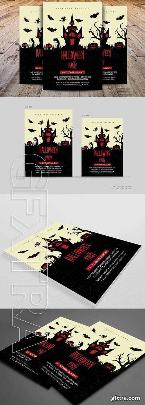 CreativeMarket - Halloween Party Flyer Template 1918405