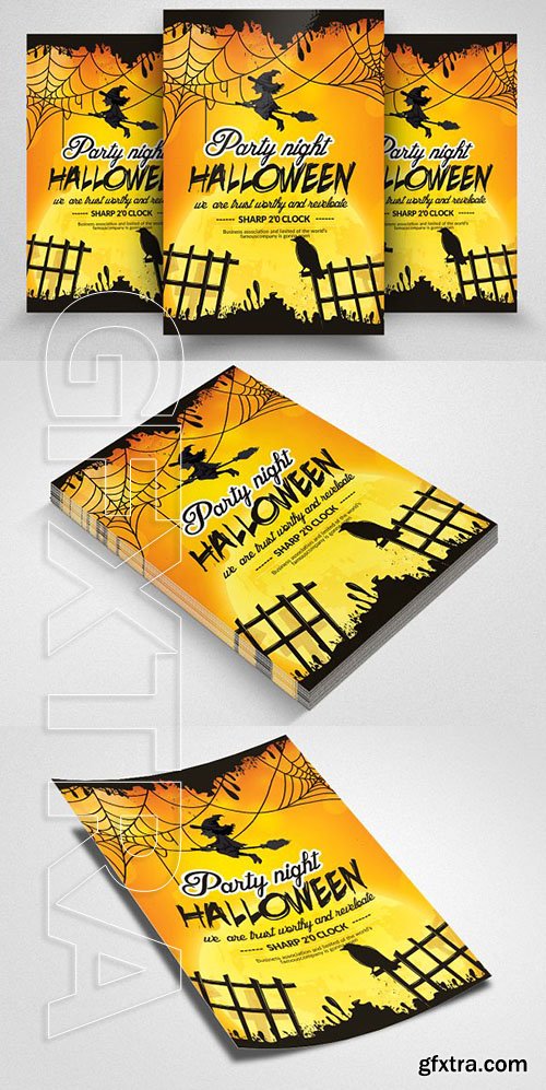 CreativeMarket - Halloween Party Flyer Template 1919245