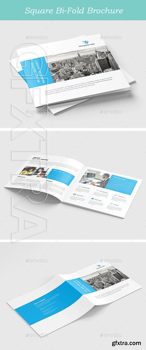 GraphicRiver - Square Bi-Fold Template 20717375