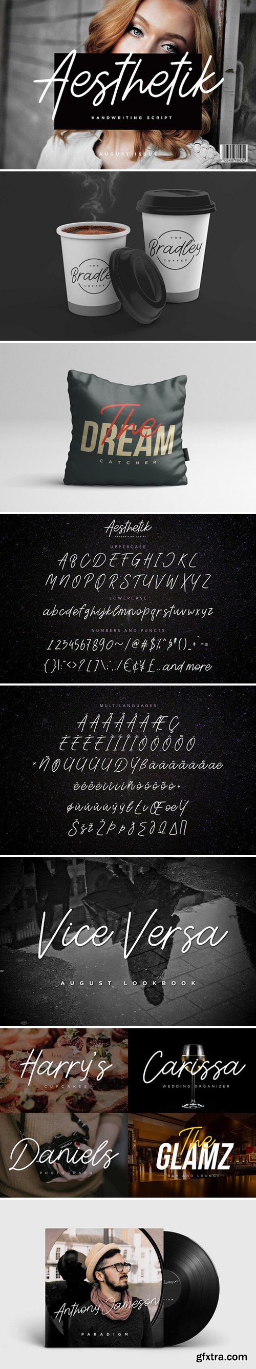 CM - Aesthetik | Handwriting Font 1780953