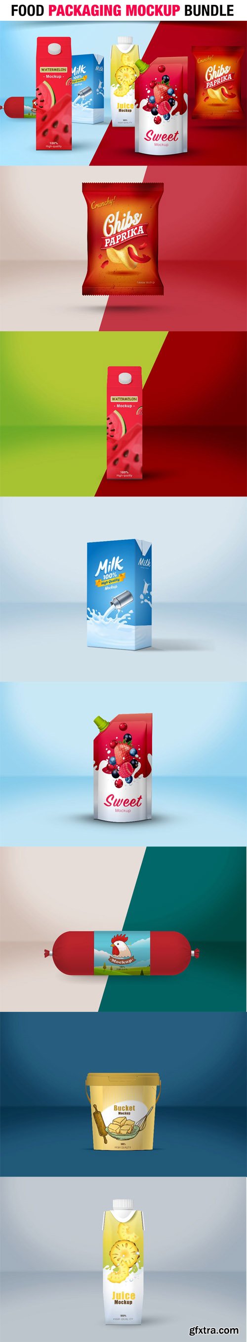 Food Packaging Mockup Bundle