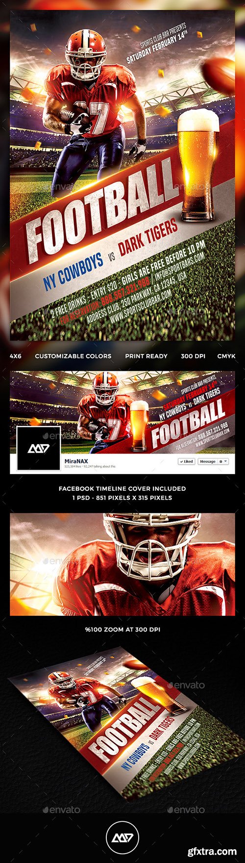 Graphicriver Football Flyer 12988674