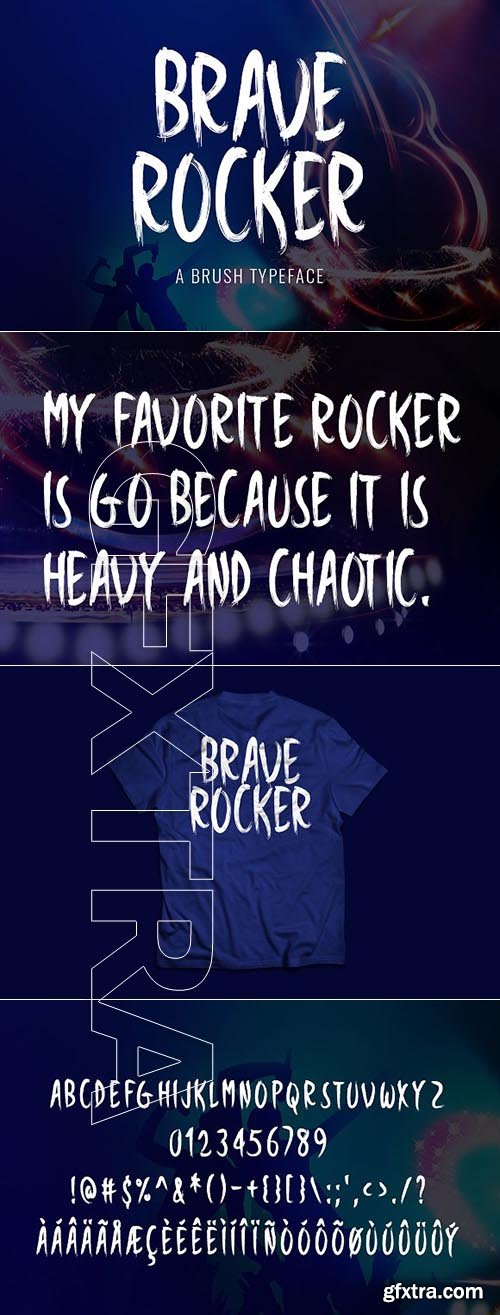 CreativeMarket - Brave Rocker Typeface 1918218