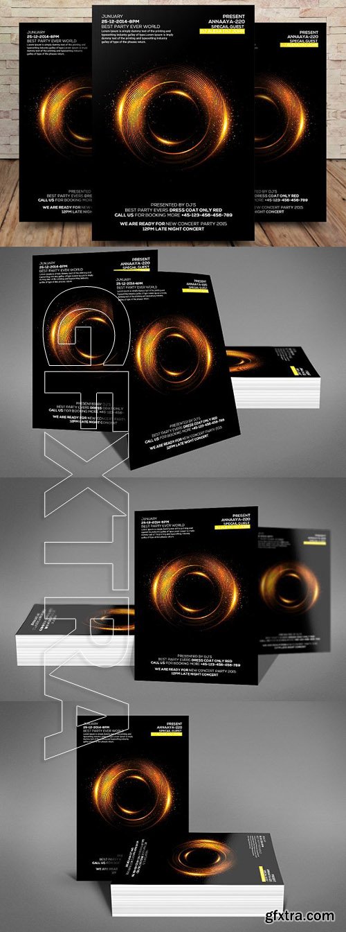 CreativeMarket - Alternative Space Flyer and Cover 1918559