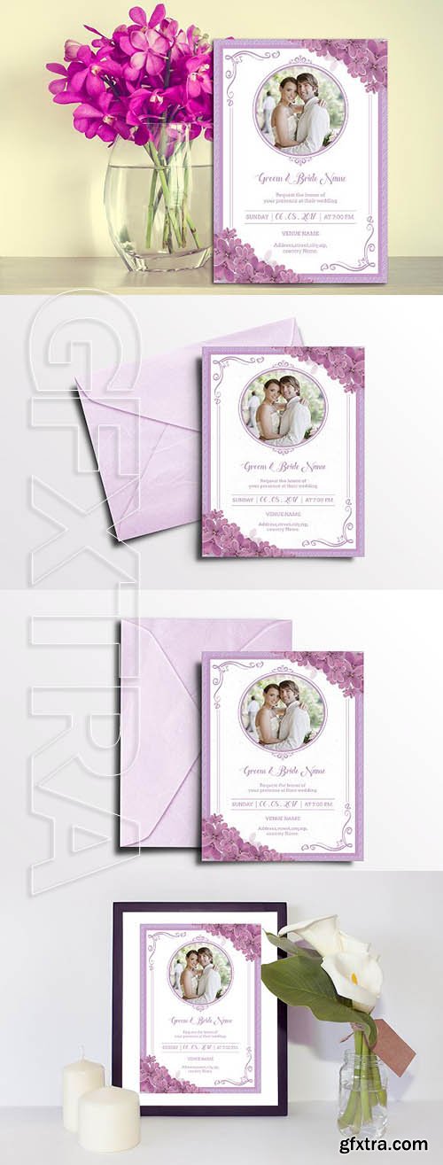 CreativeMarket - Wedding Invitation Card 1919068