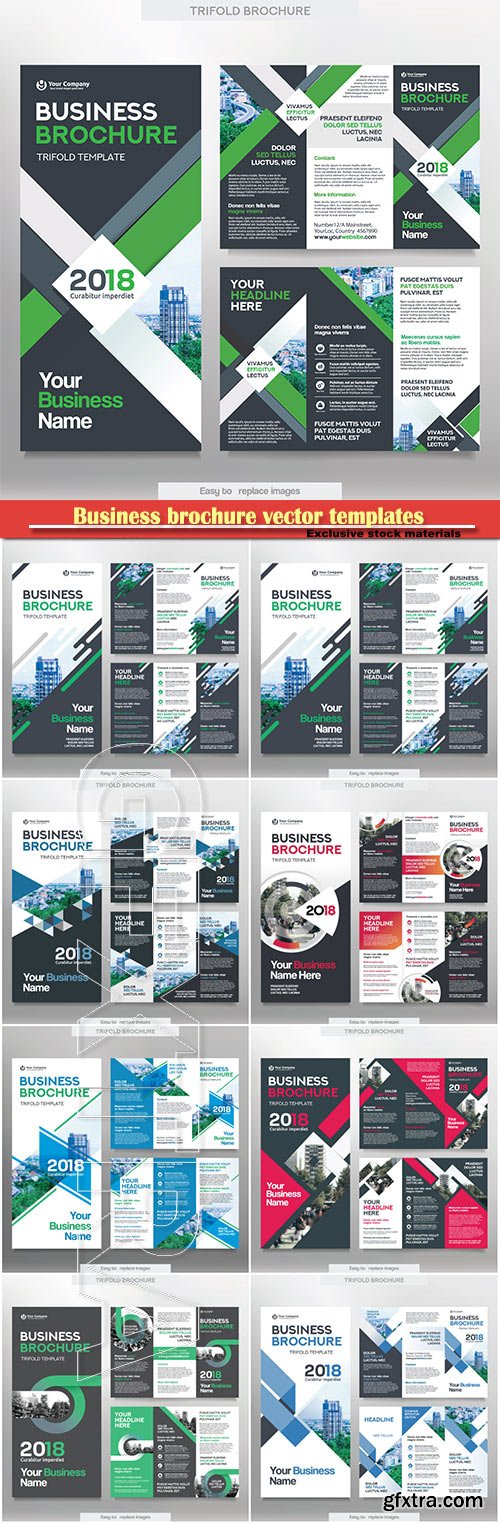 Business brochure vector templates, magazine cover, business mockup, education, presentation, report # 58