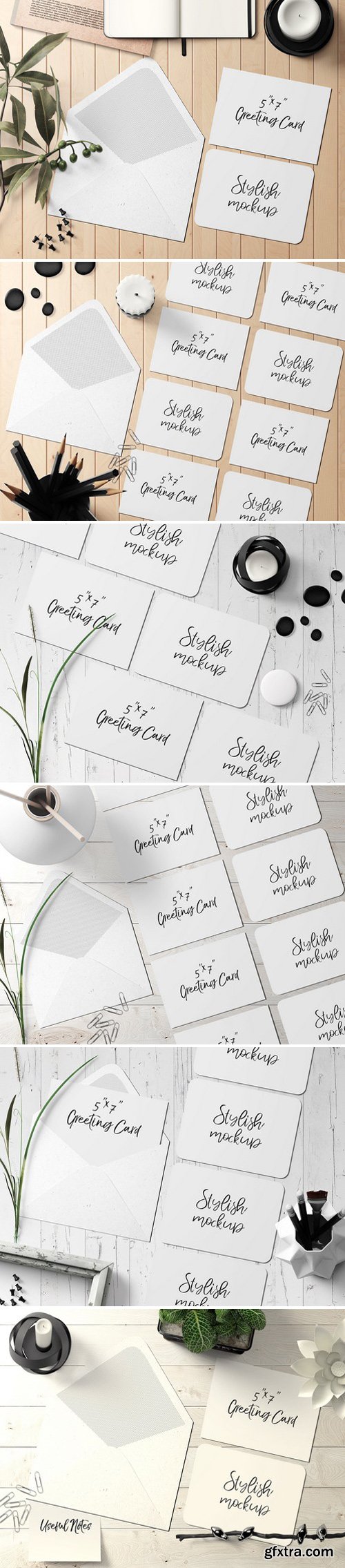 CM - 7x5 Greeting Card Mockup Pack - 4 1835026