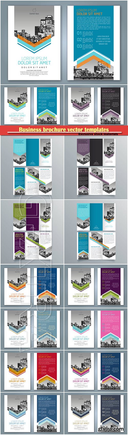 Business brochure vector templates, magazine cover, business mockup, education, presentation, report # 59