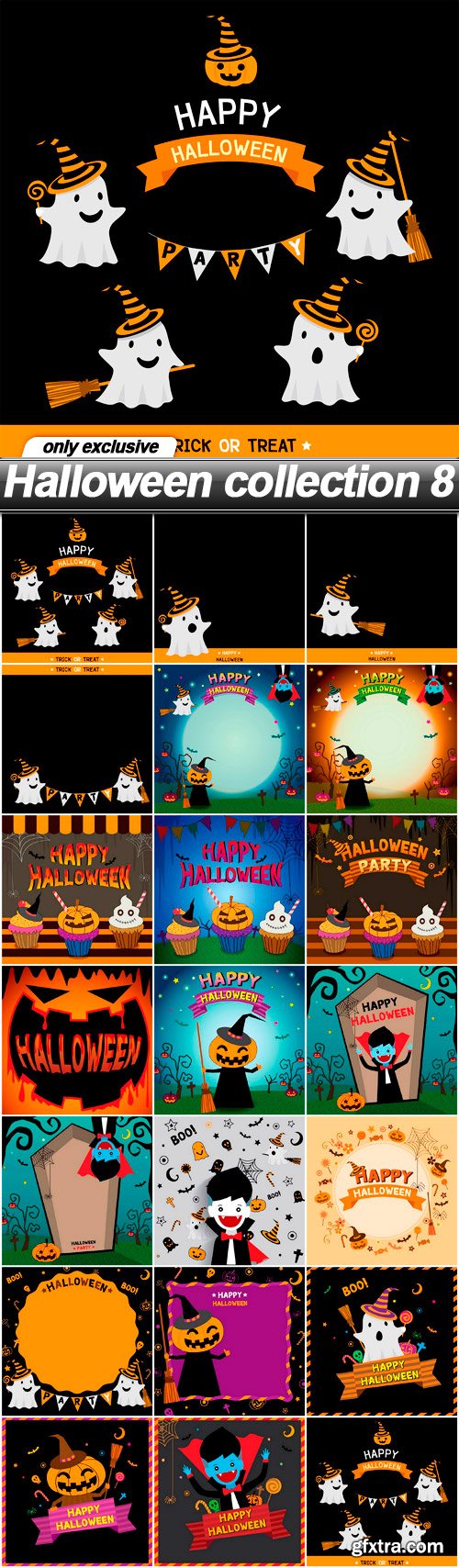 Halloween collection 8 - 20 EPS